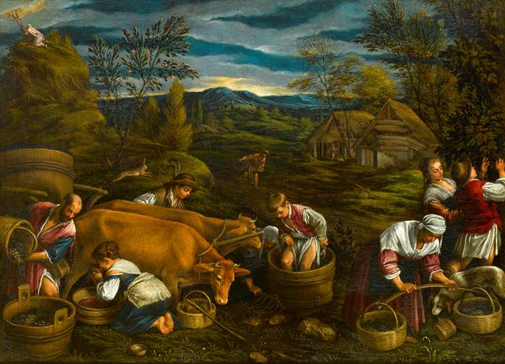 Autumn, with Moses Receiving the Ten Commandments